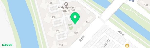 서신e-편한세상아파트 102동앞 어린이놀이터 지도 이미지