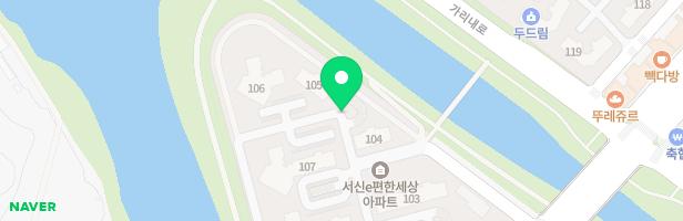 서신e-편한세상아파트 105동옆 어린이놀이터 지도 이미지