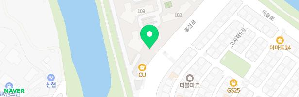 서신e-편한세상아파트 110동앞 어린이놀이터 지도 이미지
