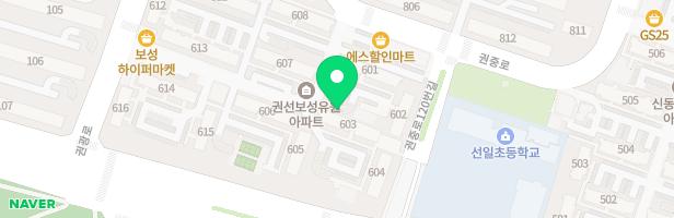 유원보성아파트 614동 놀이터 지도 이미지