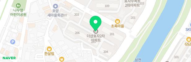 더샾효자2차아파트 어린이놀이터 지도 이미지
