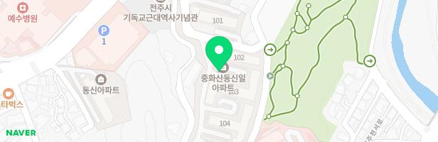 중화산신일아파트 105동뒤 어린이놀이터 지도 이미지