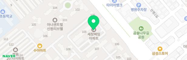 세창짜임아파트 107동앞 어린이놀이터 지도 이미지
