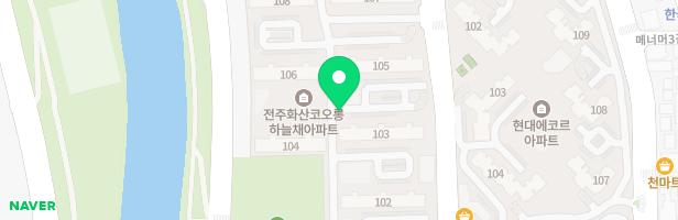 코오롱하늘채아파트 106동앞 어린이놀이터 지도 이미지