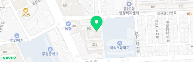 봉선동 이지더원 3차아파트 지도 이미지