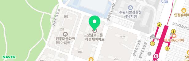 성남 코오롱하늘채 103동 앞 놀이터 지도 이미지
