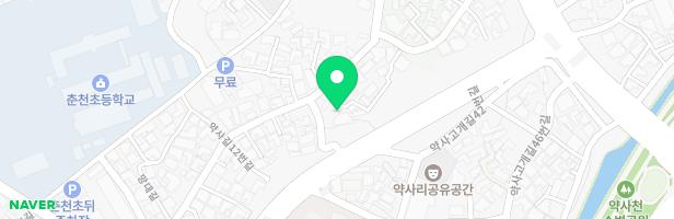 봉의초등학교 놀이시설 지도 이미지