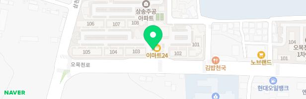 오목천동 대우푸르지오1단지아파트 103동 놀이터 지도 이미지