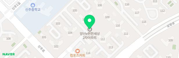 양산2차e편한세상아파트 109동 놀이터 지도 이미지