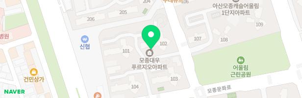 모종동대우푸르지오-101동앞 지도 이미지
