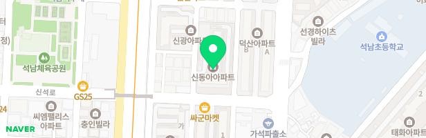 석남신동아아파트 놀이시설 지도 이미지