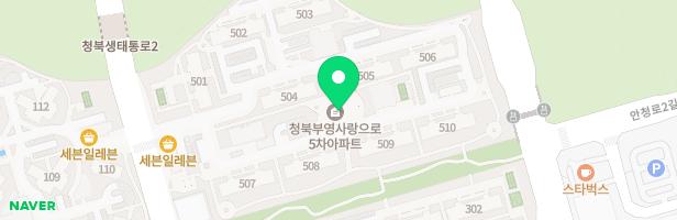 평택 부영아파트 509동 앞 놀이터 지도 이미지