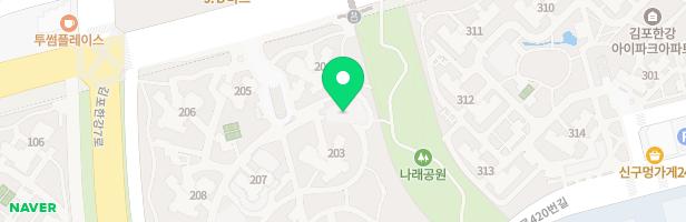 호수마을 e-편한세상 203동앞 어린이놀이터 지도 이미지