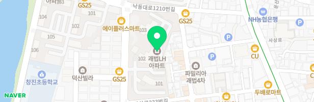 괘법 LH아파트 101동 앞 어린이놀이터 지도 이미지