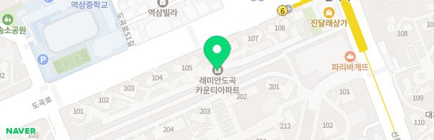 래미안 도곡카운티 101동놀이터 지도 이미지