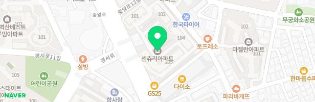 센츄리아파트 105동 옆 놀이터 지도 이미지
