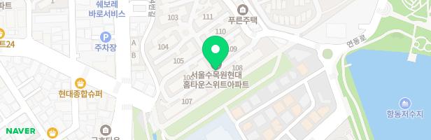 서울수목원현대홈타운스위트 108동 앞 놀이터 지도 이미지