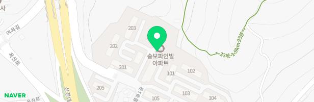송보 파인빌 202동 뒤 놀이시설 지도 이미지