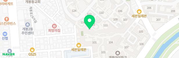 개봉동현대아파트 114동 놀이시설 지도 이미지