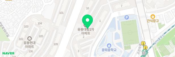 응봉대림1차아파트5동놀이터 지도 이미지