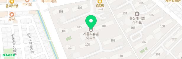 산남 계룡리슈빌 107동 지도 이미지