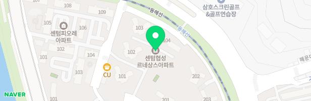 센텀협성르네상스타운 103동 놀이터 지도 이미지