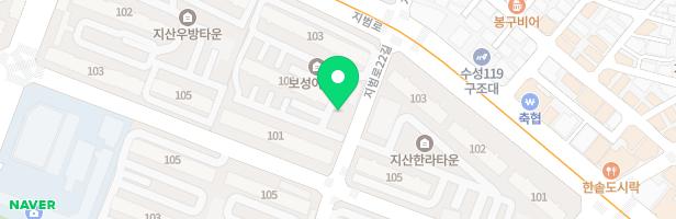 지산보성맨션 102동 옆 지도 이미지