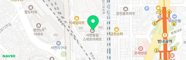 서면동일스위트 102동 옆 어린이놀이터 지도 이미지