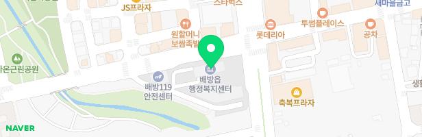 배방푸르지오아파트놀이터-110동 앞 지도 이미지