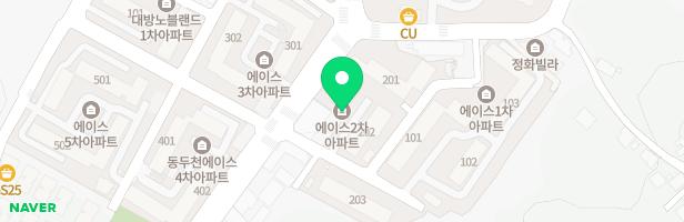 동두천에이스2차아파트 201동뒤 놀이터 지도 이미지