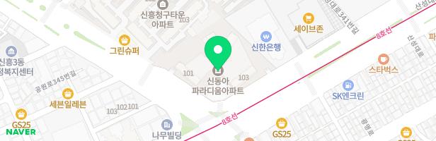 성남신동아파라디움 놀이터 지도 이미지