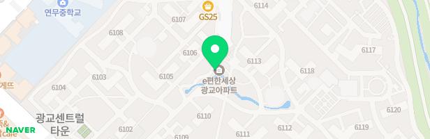 광교e편한세상 1차아파트 6115동 놀이터 지도 이미지