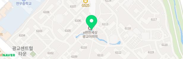 광교e편한세상 1차아파트 6108동 놀이터 지도 이미지