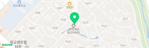 광교e편한세상 1차아파트 1번놀이터 지도 이미지