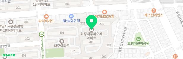 화정대주피오레아파트 205동뒤놀이터 지도 이미지