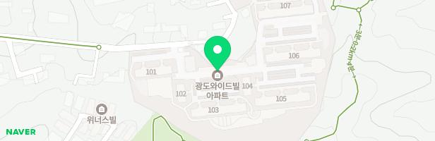광도와이드빌아파트 106동 놀이터 지도 이미지