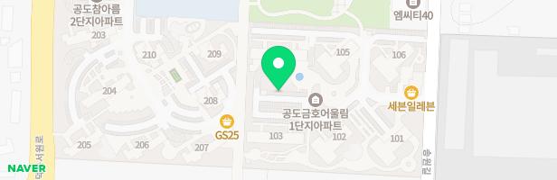 안성공도금호어울림1단지 104동 놀이터 지도 이미지