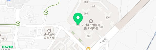 이진캐스빌 블루1차 102동 옆 놀이시설 지도 이미지
