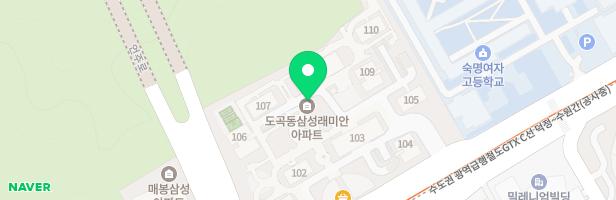 도곡삼성래미안 햇님(8동앞) 지도 이미지