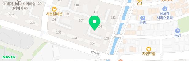 덕산아내프리미엄1차 106동 뒤 지도 이미지