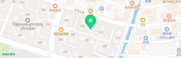 덕산아내프리미엄1차 110동 뒤 지도 이미지