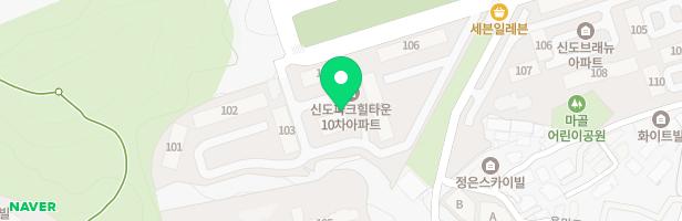 용현신도10차아파트 관리동 옆 어린이놀이시설 지도 이미지