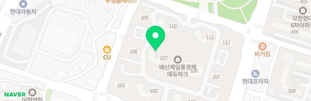 익산 배산에코르 아파트 107동 앞 어린이 놀이터 지도 이미지