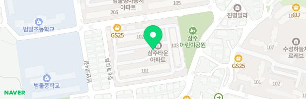 범물삼주타운 북편 놀이터 지도 이미지
