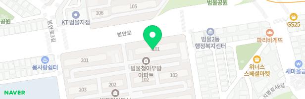 청아타운 101동옆 놀이터 지도 이미지