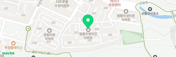 범물우방미진하이츠 108동 어린이놀이터 지도 이미지