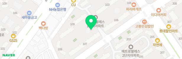 메트로팔레스1단지 102동 앞 어린이놀이터 지도 이미지