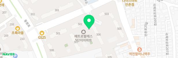 메트로팔레스5단지 507동 앞 어린이놀이터 지도 이미지