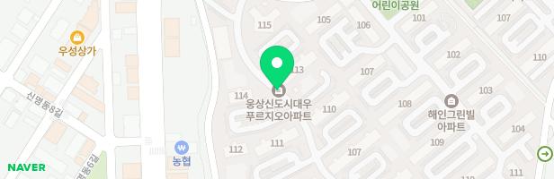 양산푸르지오 102동 놀이터 지도 이미지