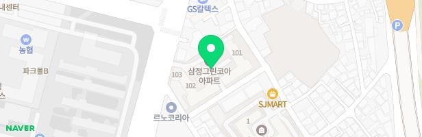 침산삼정그린코아 후문 놀이시설 지도 이미지
